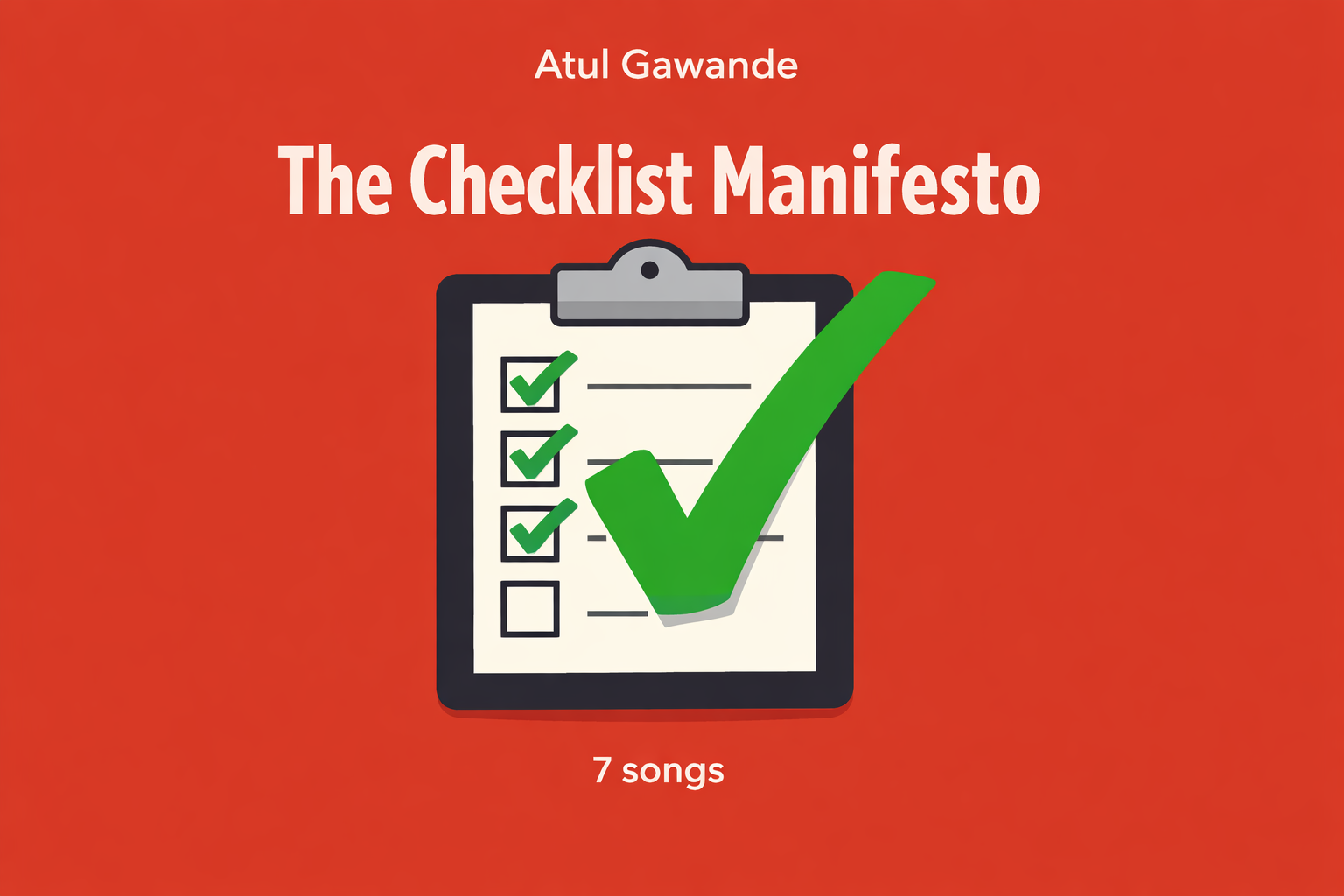 The Checklist Manifesto cover art